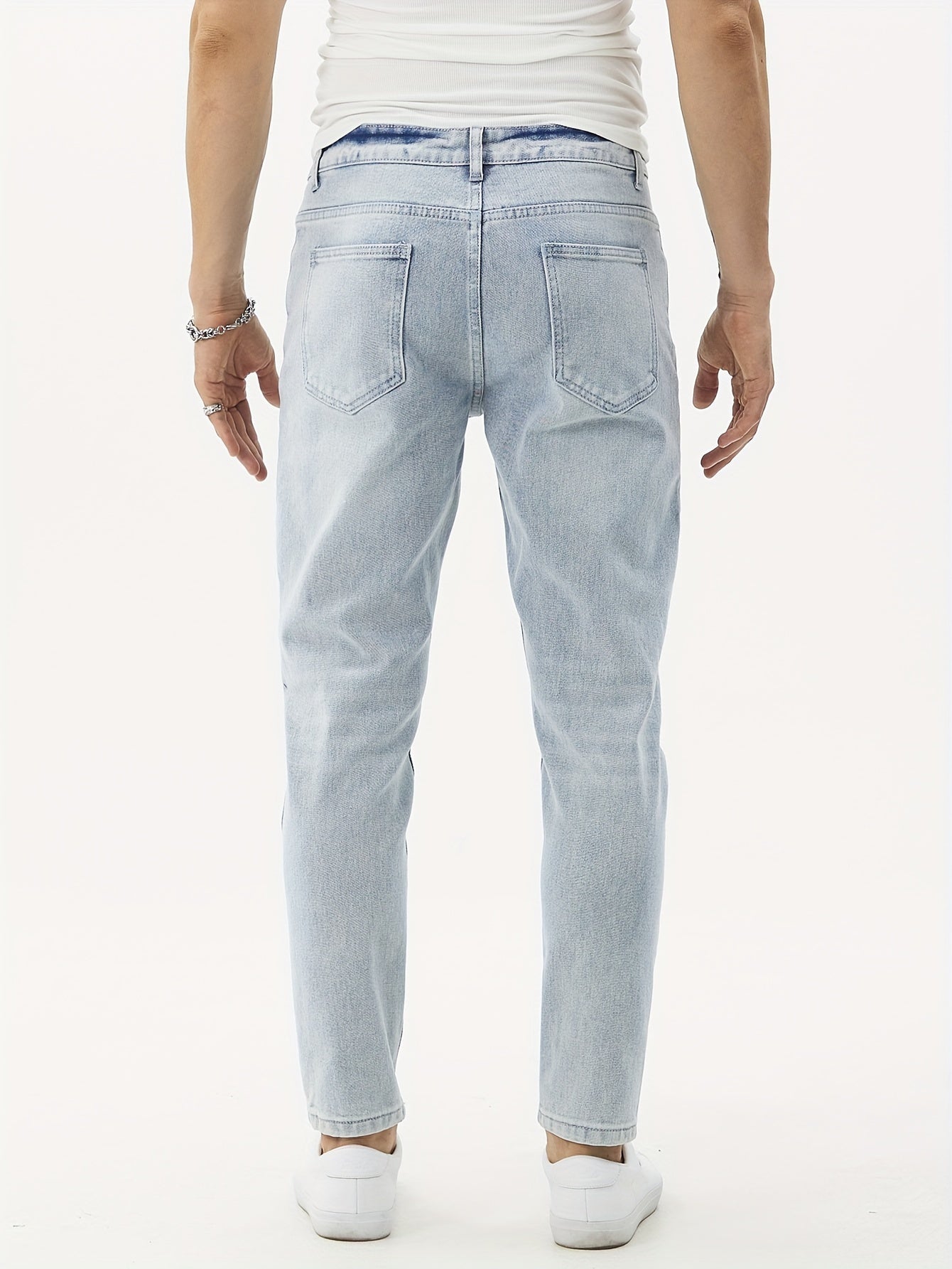 Men's Regular Fit Jeans, Fashion Comfy Denim Pants For Men, Versatile For All Seasons - La Tienda Bella