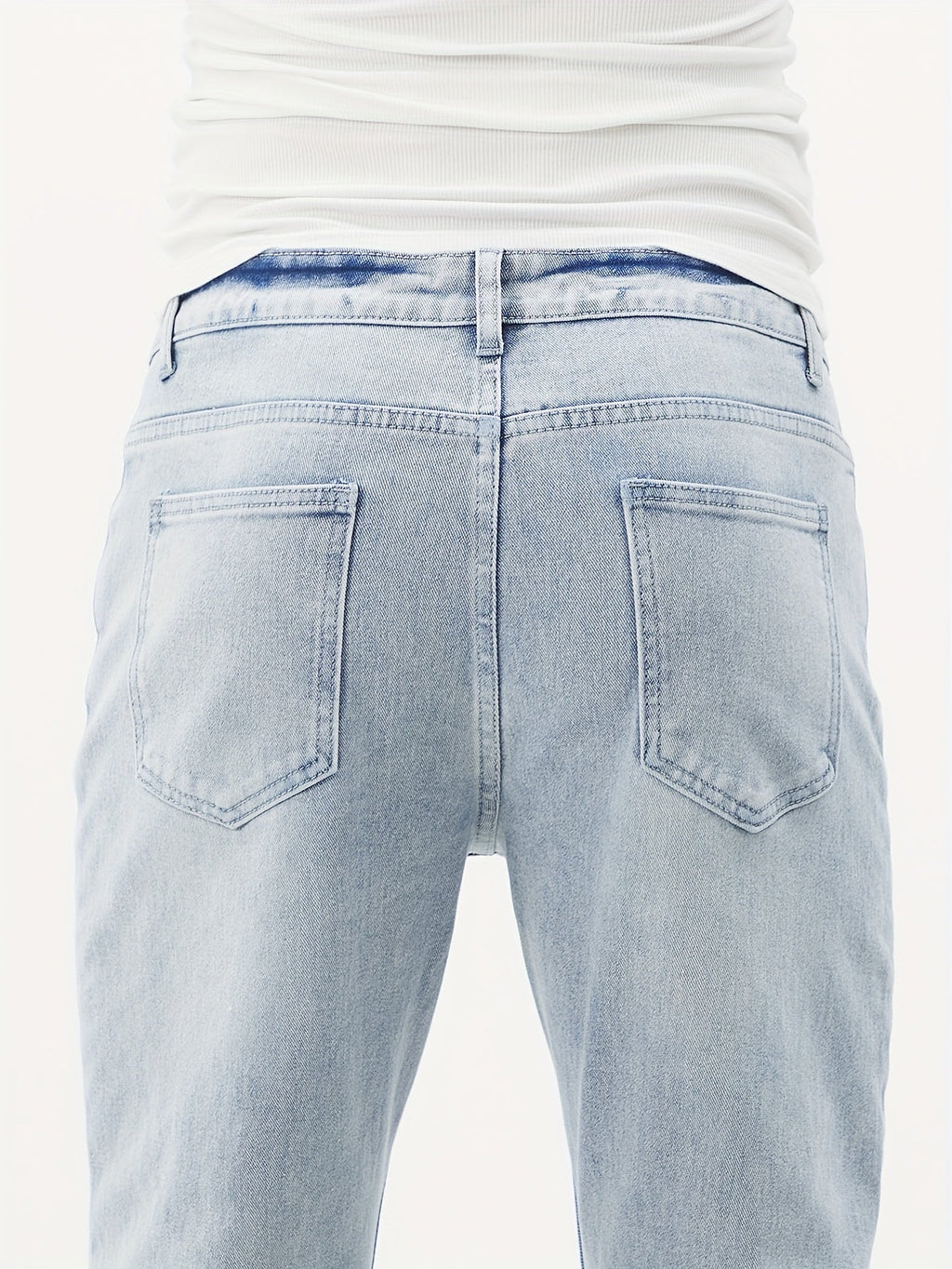 Men's Regular Fit Jeans, Fashion Comfy Denim Pants For Men, Versatile For All Seasons - La Tienda Bella
