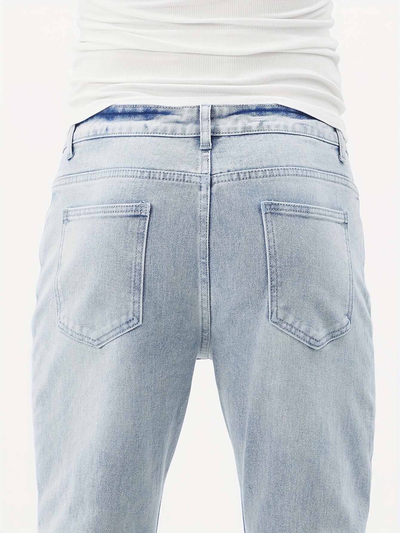 Men's Regular Fit Jeans, Fashion Comfy Denim Pants For Men, Versatile For All Seasons - La Tienda Bella