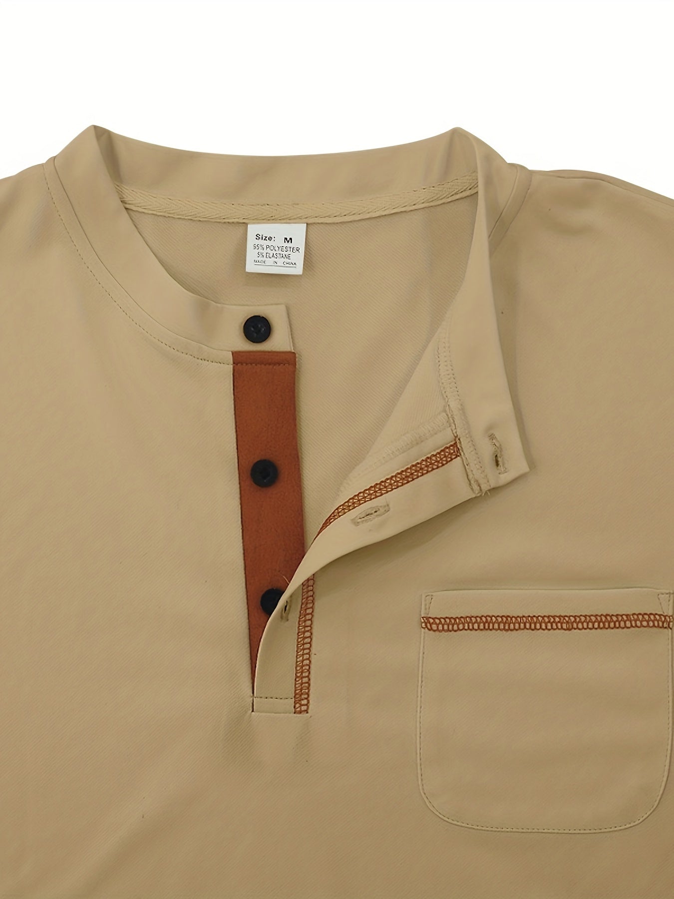 Men's Short Sleeve Henley Tee, Men's Casual Clothing For Summer, Gift For Men - La Tienda Bella