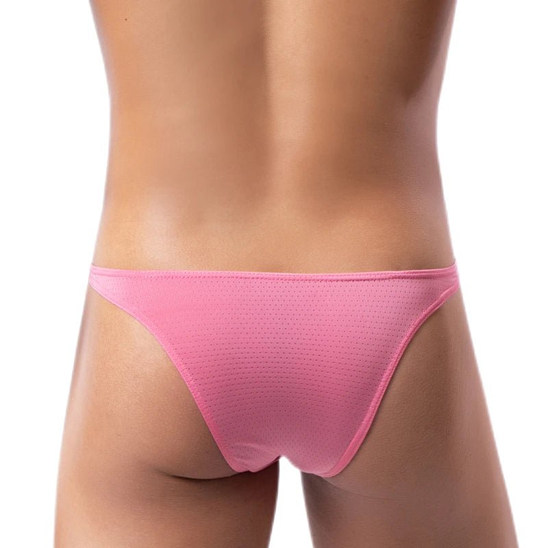 Mesh Men Underwear Sexy Men Briefs Underwear Thin Breathable Bikini Men Jockstrap Cuecas Penis Pouch Briefs Men Sissy Panties - La Tienda Bella