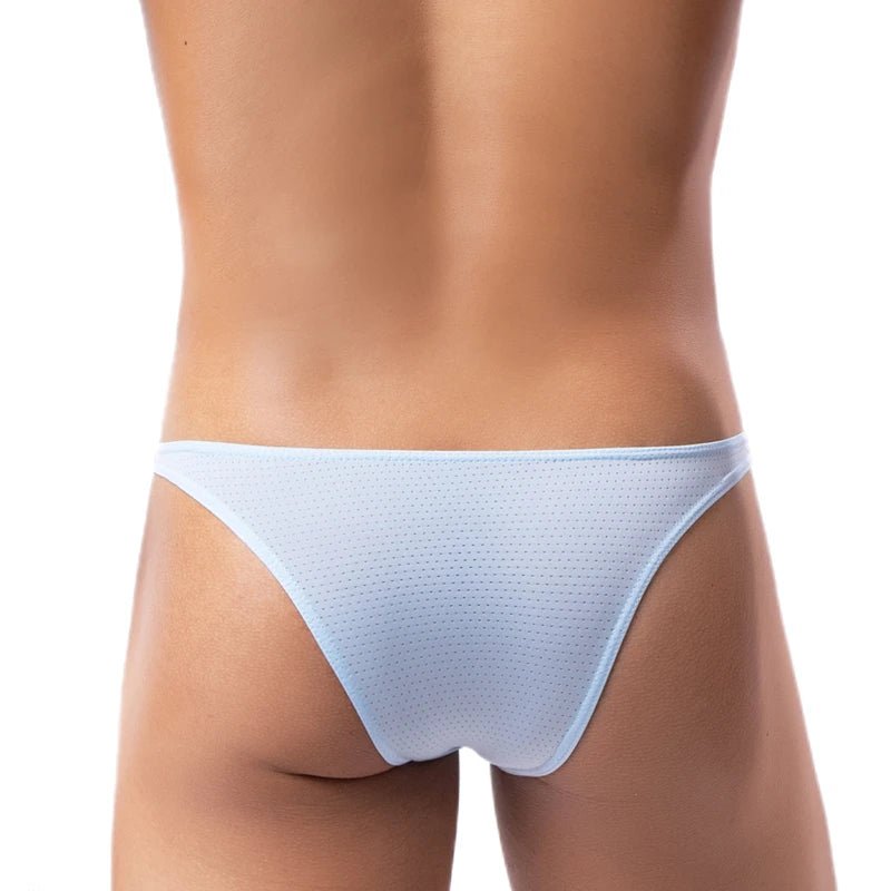 Mesh Men Underwear Sexy Men Briefs Underwear Thin Breathable Bikini Men Jockstrap Cuecas Penis Pouch Briefs Men Sissy Panties - La Tienda Bella