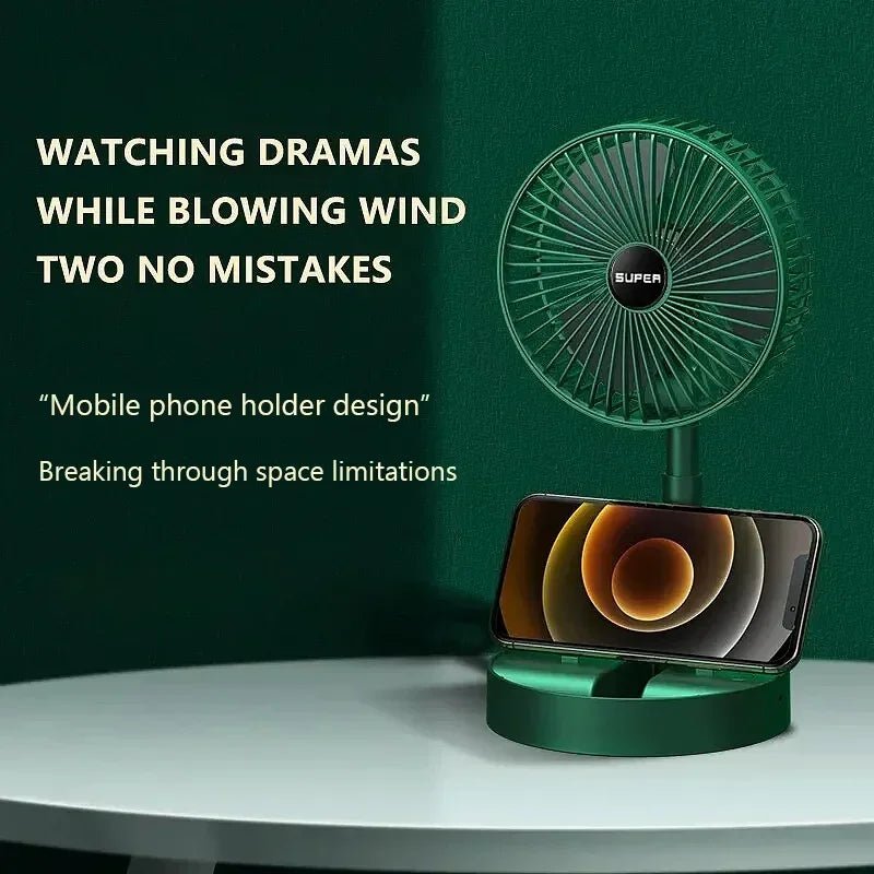 Mini Adjustable Mini Fan Small Cooling Handy Desk Home Office Table Battery USB Rechargeable Portable Electric Fan - La Tienda Bella