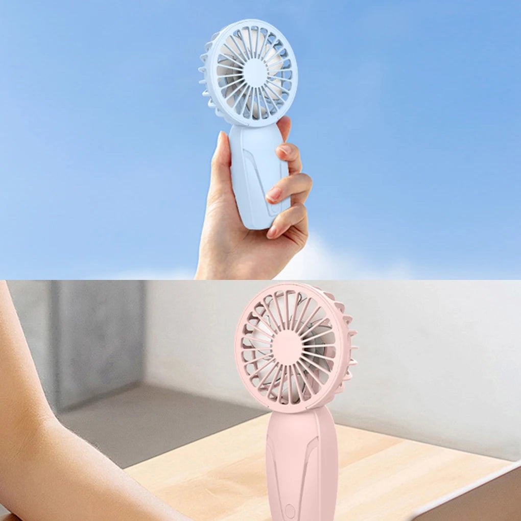 Mini Portable Fans Handheld USB Rechargeable Fan Air Cooler Outdoor Travel Hand Fans Ventilation Fan - La Tienda Bella