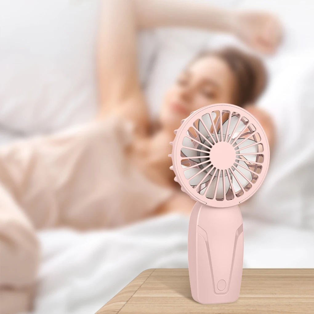 Mini Portable Fans Handheld USB Rechargeable Fan Air Cooler Outdoor Travel Hand Fans Ventilation Fan - La Tienda Bella