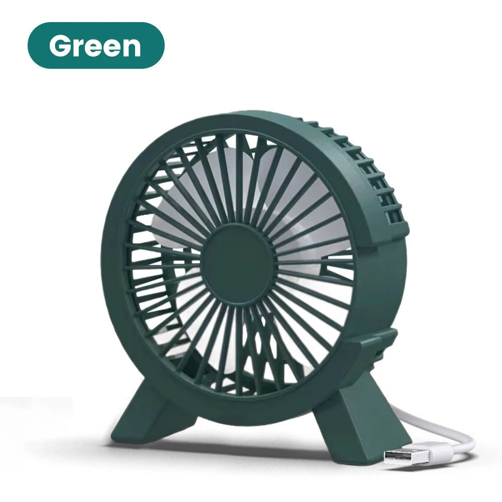 Mini USB Rechargeable Table Fan Portable USB Small Fan Fan For Student Dormitory Computer Summer Gadget Home Desk Office - La Tienda Bella