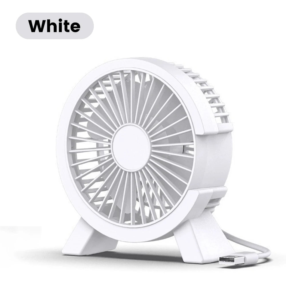 Mini USB Rechargeable Table Fan Portable USB Small Fan Fan For Student Dormitory Computer Summer Gadget Home Desk Office - La Tienda Bella