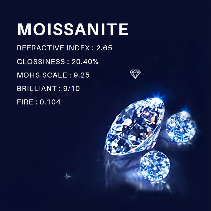 Moissanite Ring 925 Sterling Silver Plated with 18K Gold Plated for Men and Women, Suitable for Banquets, Parties, Official Occasions, Festivals, Valentine's Day, Proposals, Engagements, Weddings, Anniversaries, Birthdays - La Tienda Bella
