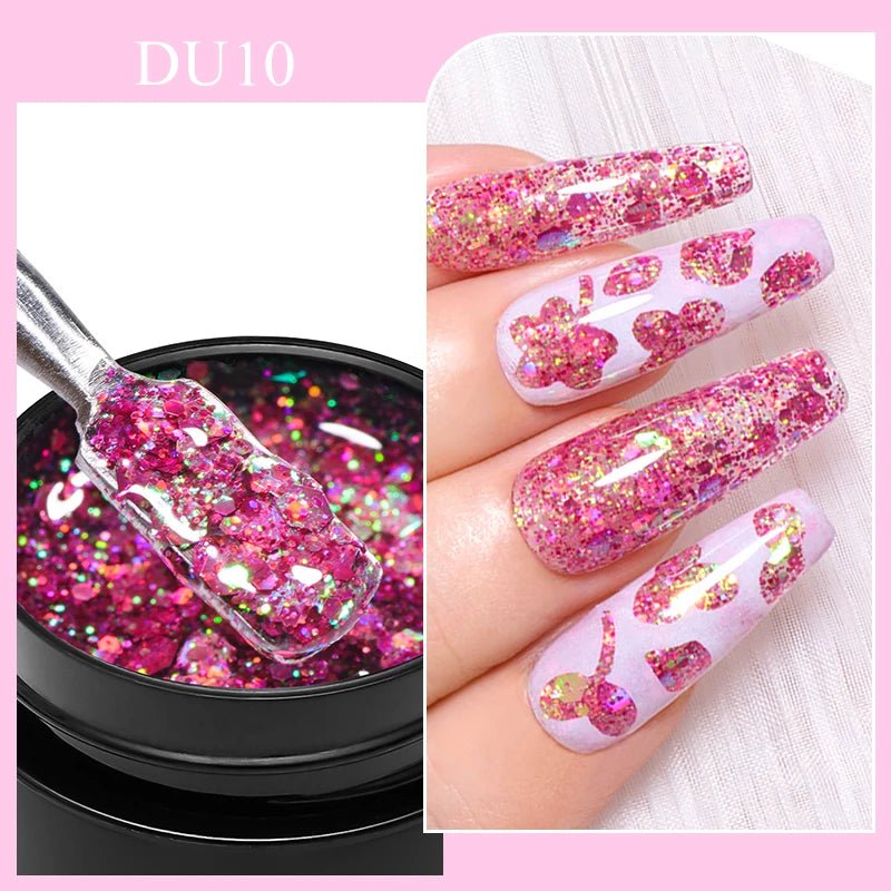 Mtssii 8ML Quick Extension Nail Gel Vernis Nude Milk White Gel Nail Polish UV Semi Permanent Nails Art For Manicure Tools - La Tienda Bella