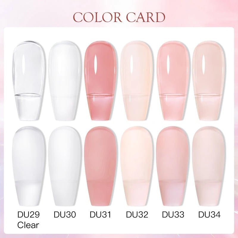 Mtssii 8ML Quick Extension Nail Gel Vernis Nude Milk White Gel Nail Polish UV Semi Permanent Nails Art For Manicure Tools - La Tienda Bella
