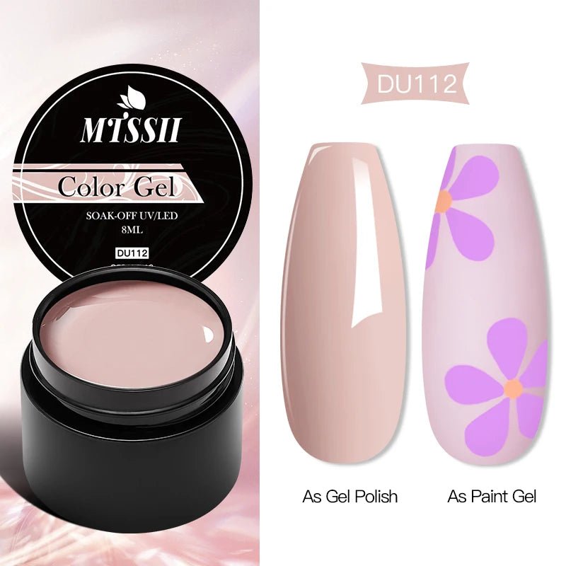 Mtssii 8ML Quick Extension Nail Gel Vernis Nude Milk White Gel Nail Polish UV Semi Permanent Nails Art For Manicure Tools - La Tienda Bella