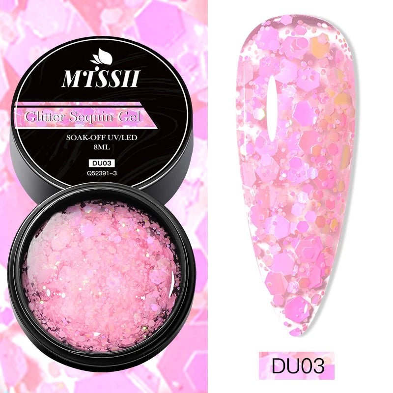 Mtssii 8ML Quick Extension Nail Gel Vernis Nude Milk White Gel Nail Polish UV Semi Permanent Nails Art For Manicure Tools - La Tienda Bella