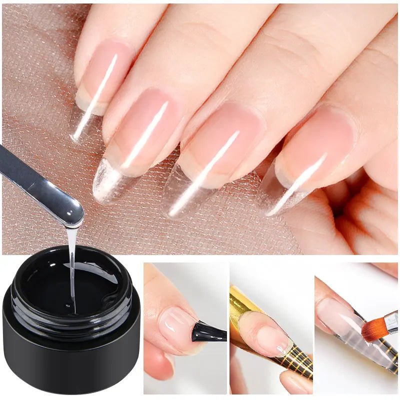 Mtssii 8ML Quick Extension Nail Gel Vernis Nude Milk White Gel Nail Polish UV Semi Permanent Nails Art For Manicure Tools - La Tienda Bella