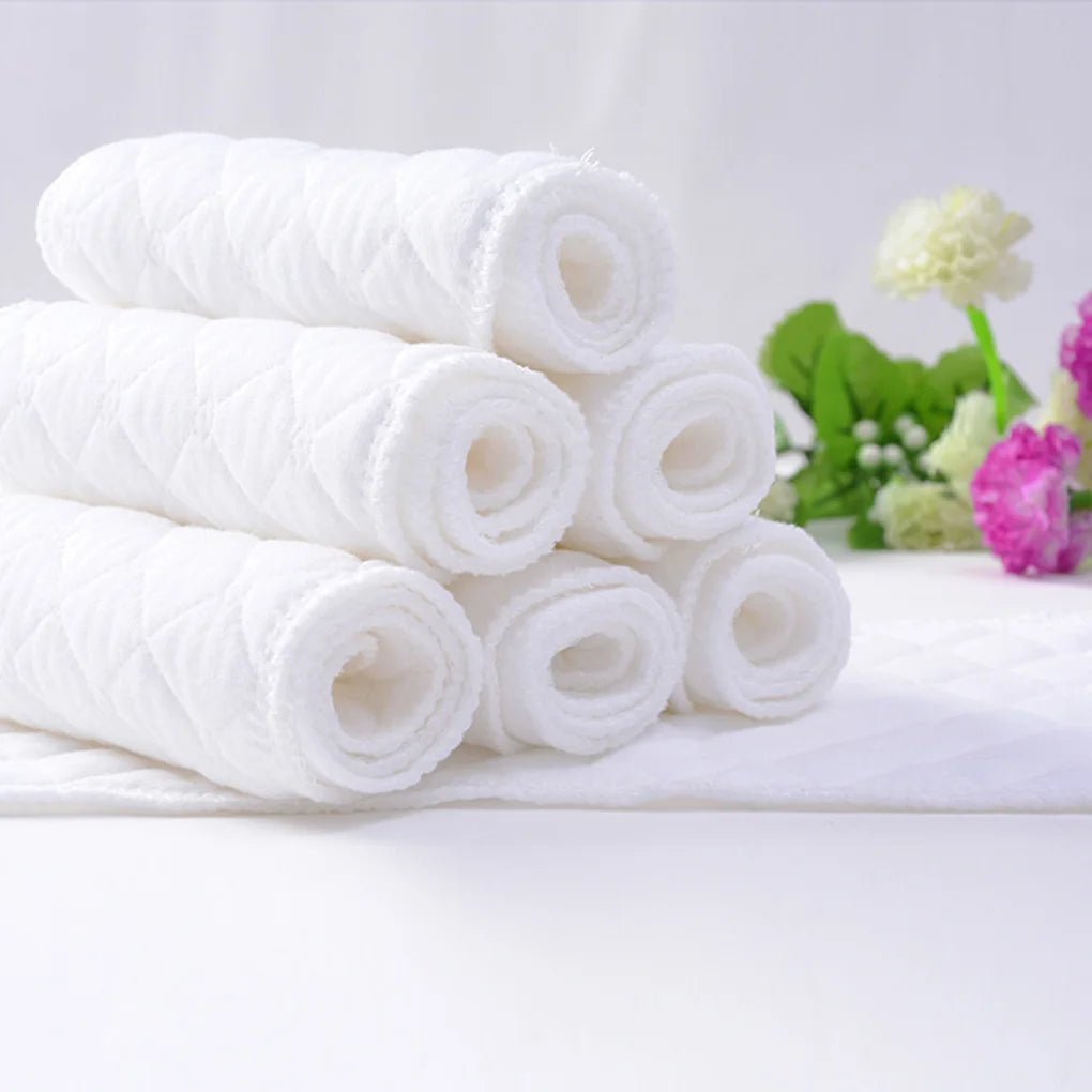 New 10PCS/Set Baby Reusable Diaper Washable Ecological Cotton Diapers 3Layers Cloth Nappies - La Tienda Bella