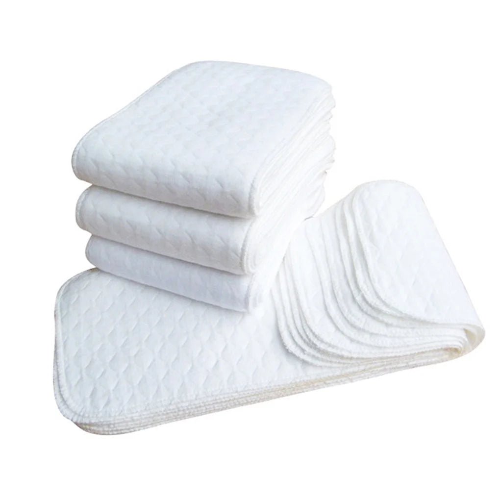 New 10PCS/Set Baby Reusable Diaper Washable Ecological Cotton Diapers 3Layers Cloth Nappies - La Tienda Bella