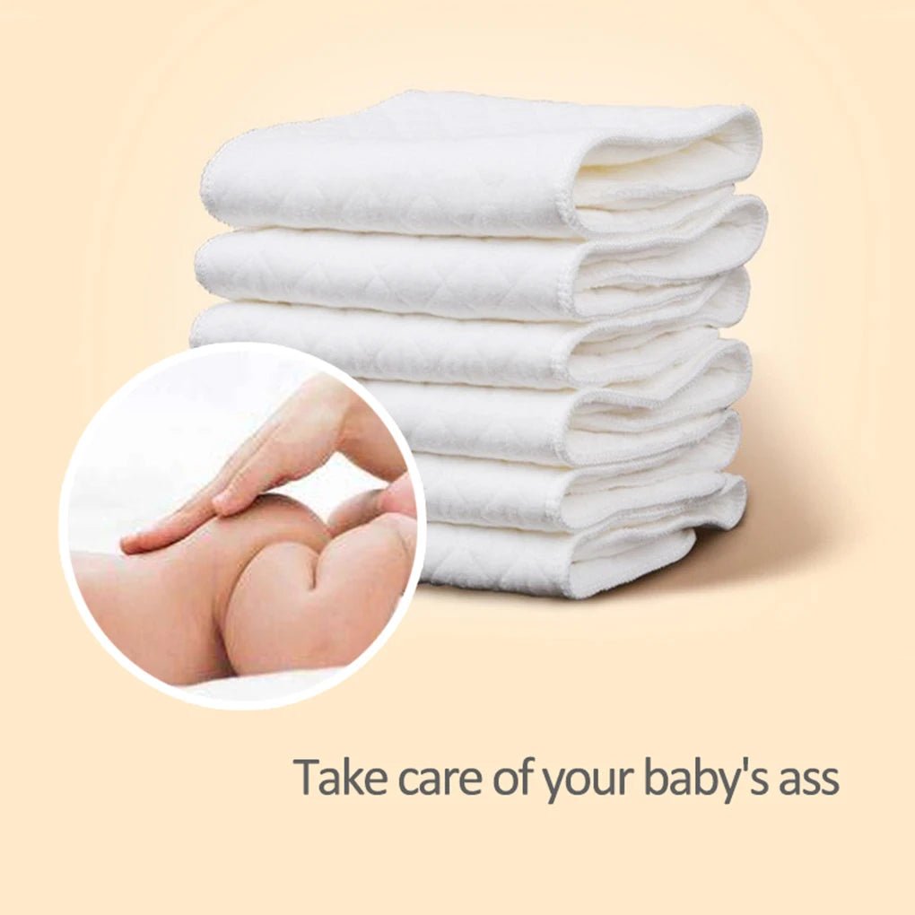 New 10PCS/Set Baby Reusable Diaper Washable Ecological Cotton Diapers 3Layers Cloth Nappies - La Tienda Bella