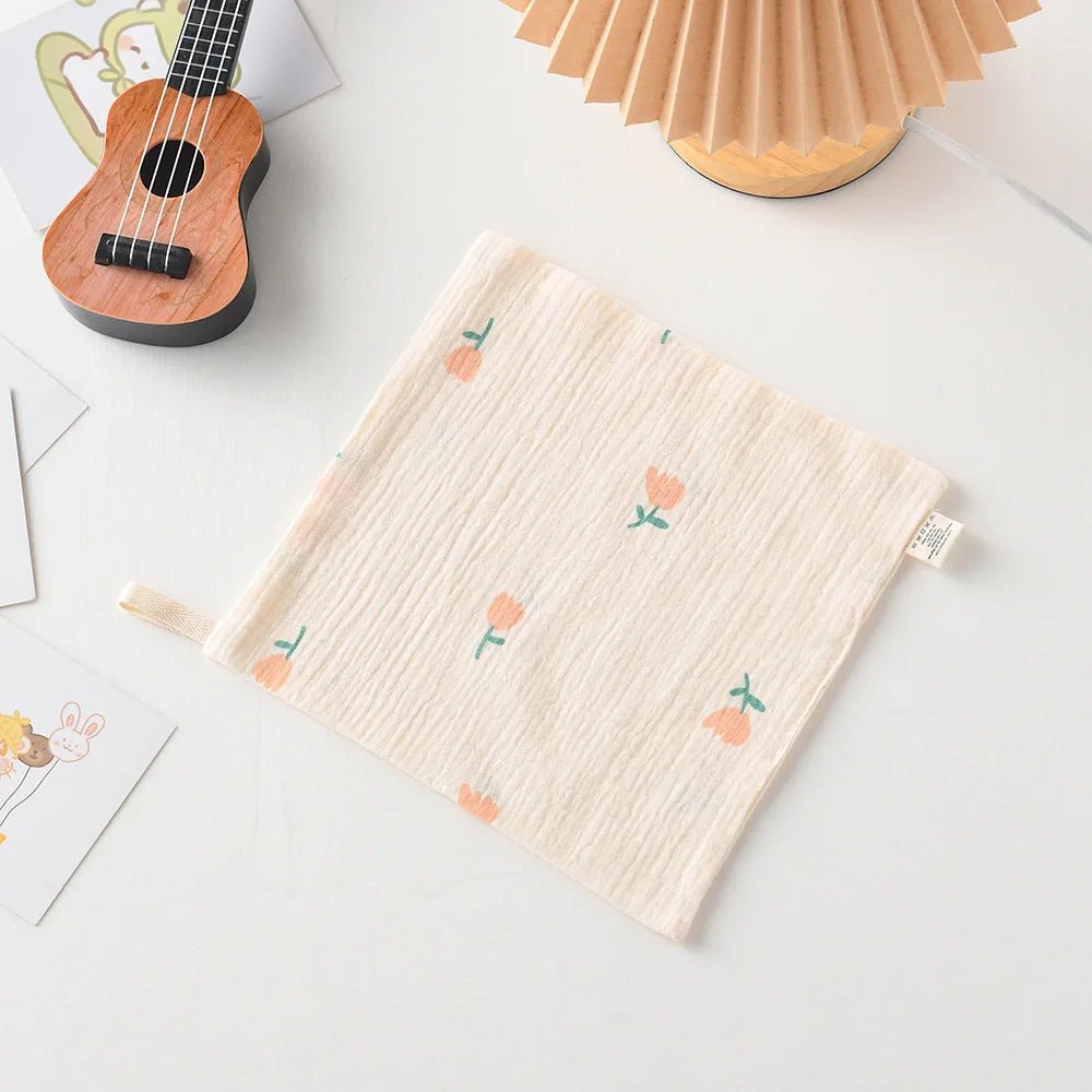 New Baby Cotton Square Towels Infant Wash Hand Face Wipes Washcloth Facecloth Handkerchief - La Tienda Bella