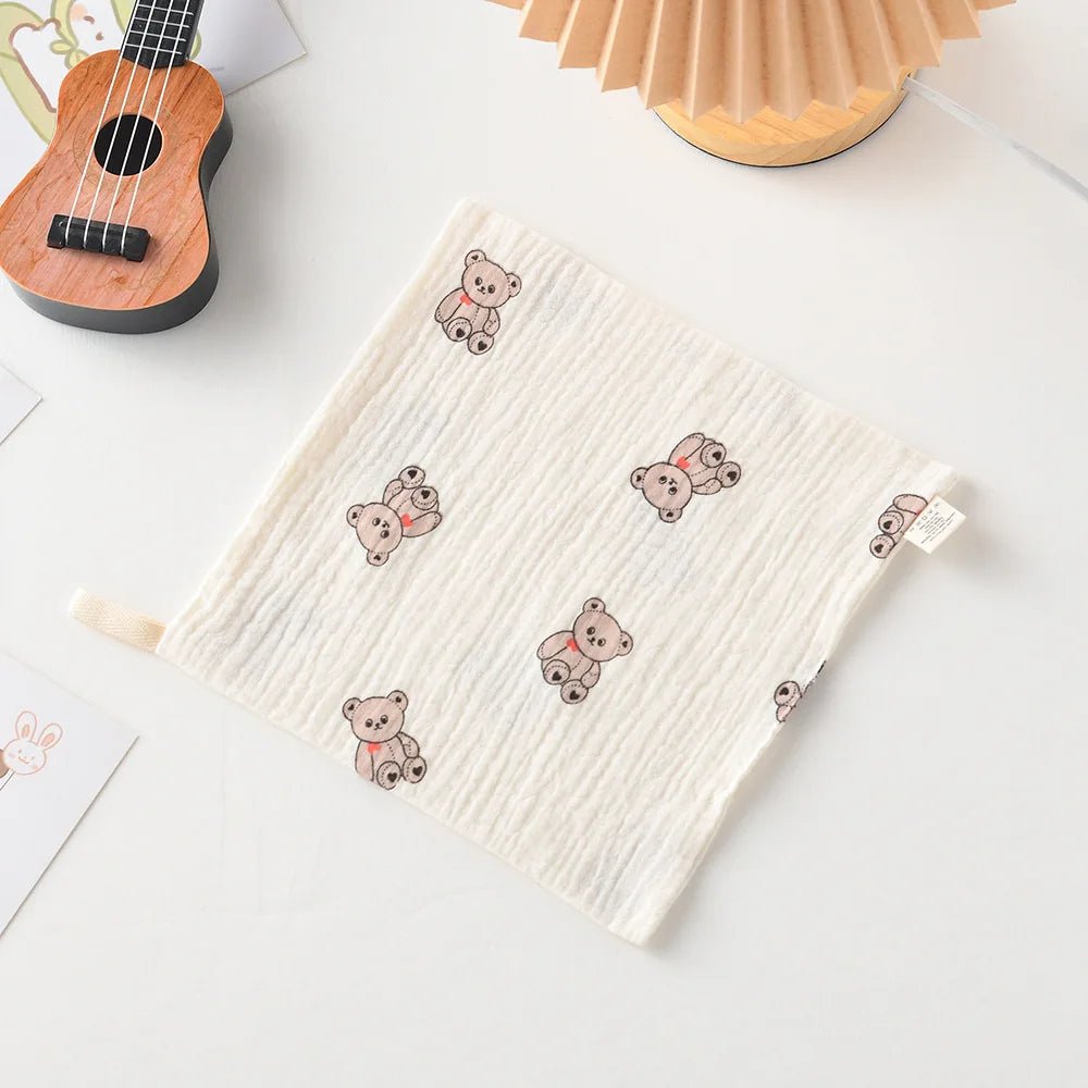 New Baby Cotton Square Towels Infant Wash Hand Face Wipes Washcloth Facecloth Handkerchief - La Tienda Bella