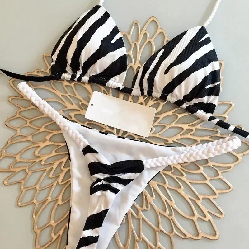 New Bikini Women Swimsuit Beach Vacation Swimwear Leopard Printed Sexy Bikini Set - La Tienda Bella