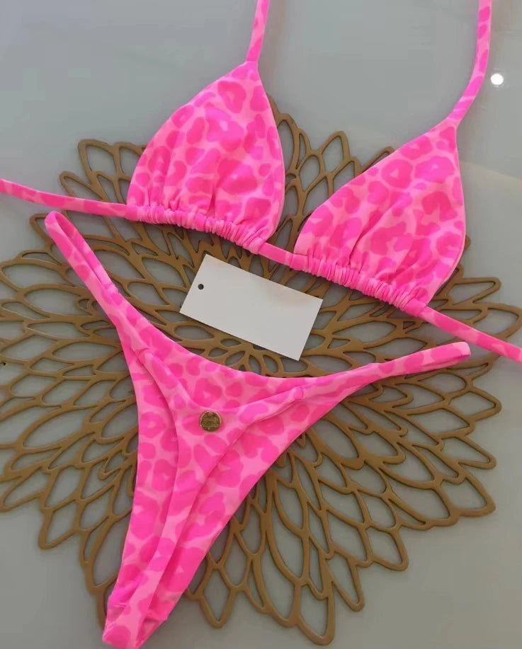 New Bikini Women Swimsuit Beach Vacation Swimwear Leopard Printed Sexy Bikini Set - La Tienda Bella
