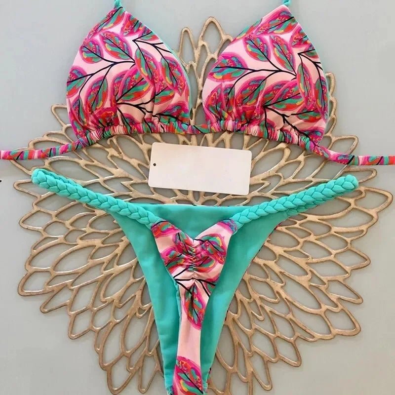 New Bikini Women Swimsuit Beach Vacation Swimwear Leopard Printed Sexy Bikini Set - La Tienda Bella