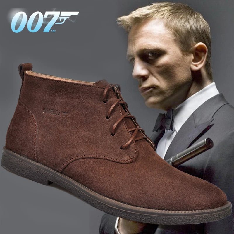 New Men Shoes Winter boots Suede Leather Boots Men Snow Boots Waterproof Winter Shoes Leather Men Ankle Boots Fur Men Shoes - La Tienda Bella