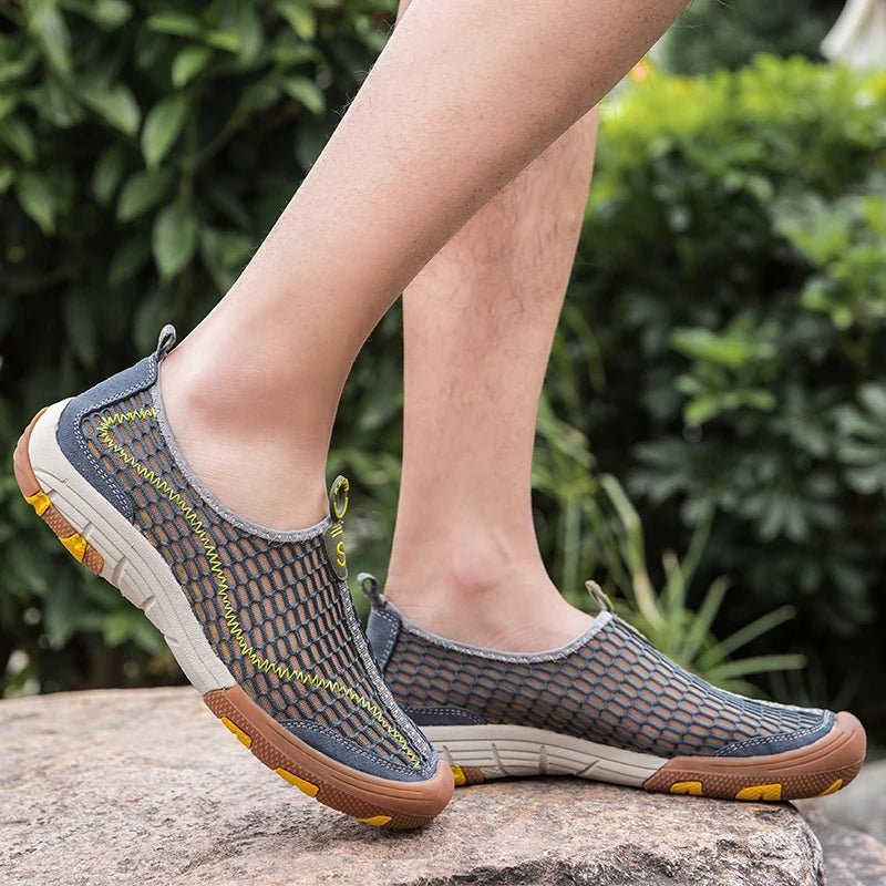 New Men Sneakers Men Loafers Summer Walking Shoes Fashion Breathable Mesh Men Casual Shoes Men Flat Zapatillas Hombre Size 38 - 47 - La Tienda Bella
