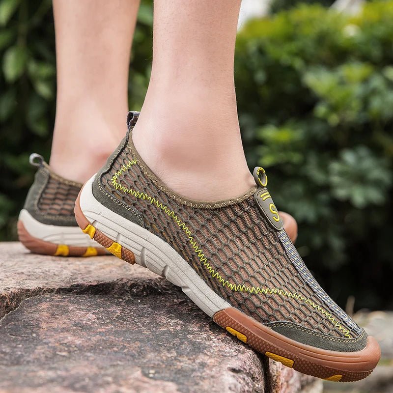 New Men Sneakers Men Loafers Summer Walking Shoes Fashion Breathable Mesh Men Casual Shoes Men Flat Zapatillas Hombre Size 38 - 47 - La Tienda Bella