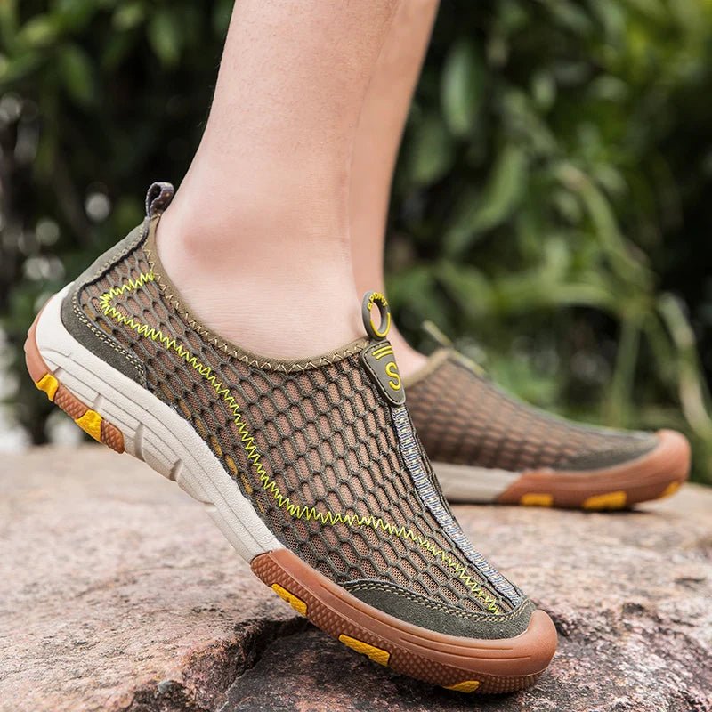 New Men Sneakers Men Loafers Summer Walking Shoes Fashion Breathable Mesh Men Casual Shoes Men Flat Zapatillas Hombre Size 38 - 47 - La Tienda Bella