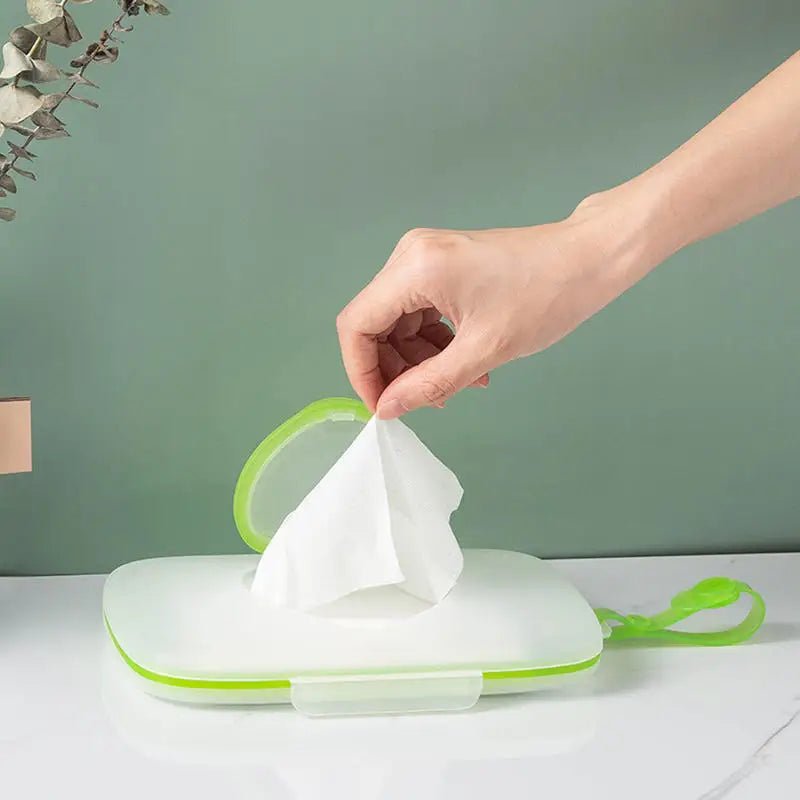New Wipes Dispenser Baby Wipe Dispenser Reusable Portable Wipe Holder For Home And Travel Portable - La Tienda Bella