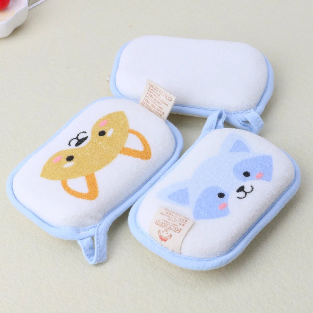 Newborn Baby Bath Brushes Infant Shower Sponge Cotton Rubbing Body Wash Towel - La Tienda Bella