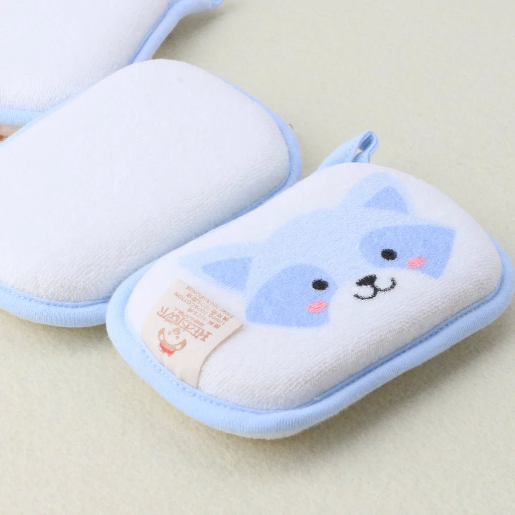 Newborn Baby Bath Brushes Infant Shower Sponge Cotton Rubbing Body Wash Towel - La Tienda Bella