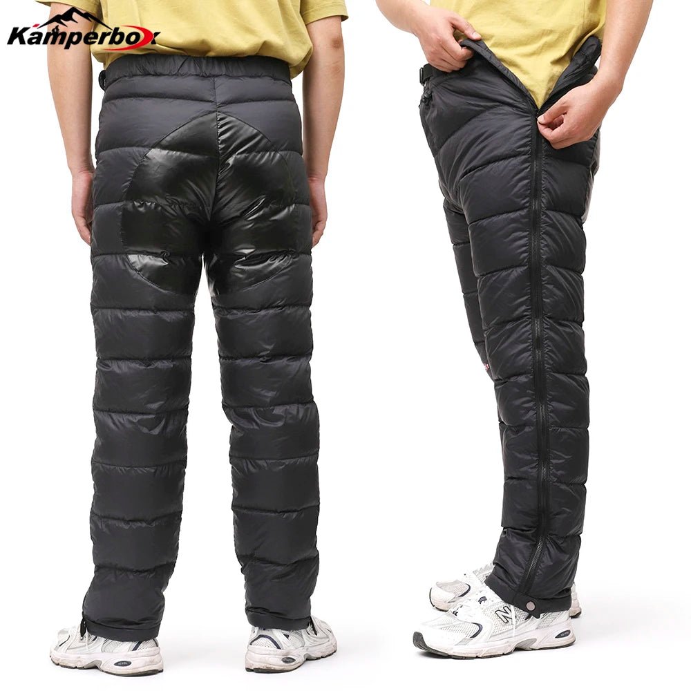 Outdoors Down Pants Men,Winter Hiking Pants Men Trekking Pants Men Winter Trousers Down Pants Winter Pants Men - La Tienda Bella