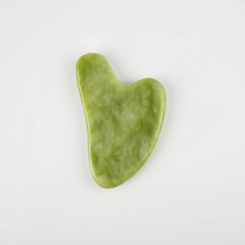 Pierre Gua Sha en Jade Naturel - Soin Raffermissant et Spa Facial - La Tienda Bella