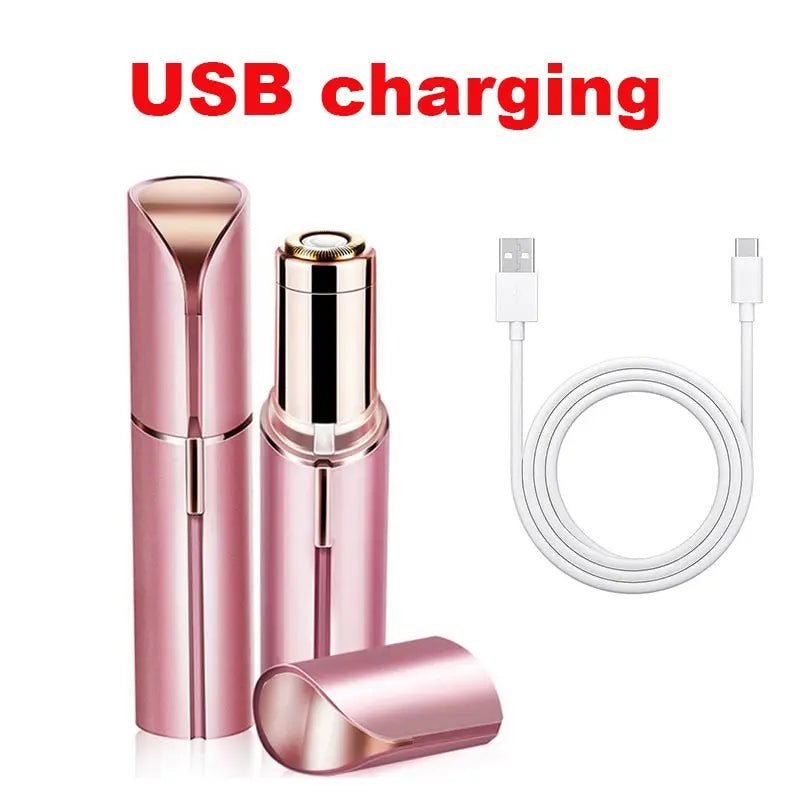 Portable Lipstick Shaped Electric Hair Remover For Women Painless And Effective Facial Hair Removal Home Razor Shaver Tool - La Tienda Bella