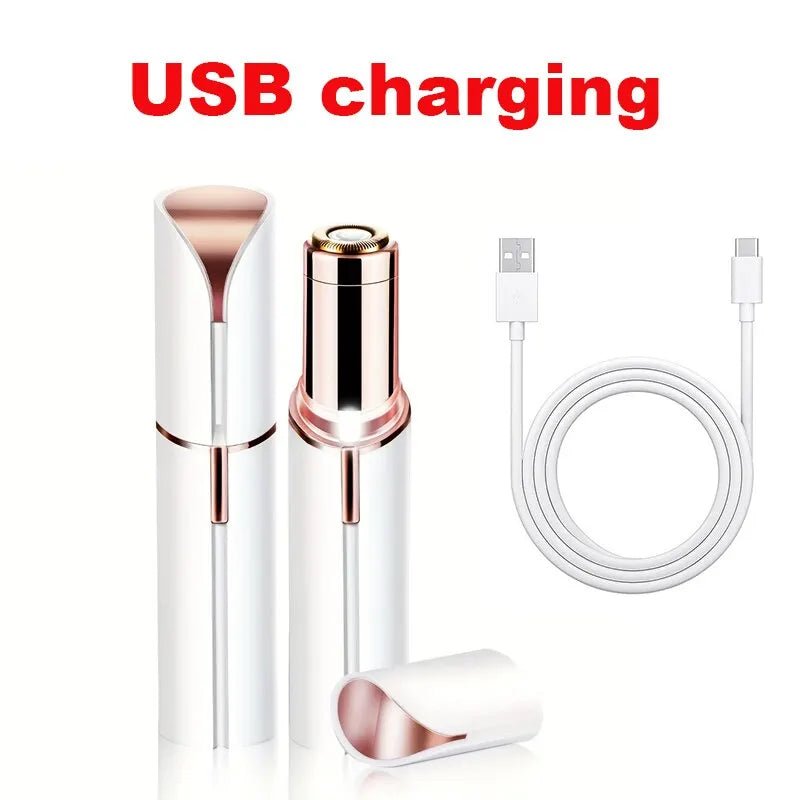 Portable Lipstick Shaped Electric Hair Remover For Women Painless And Effective Facial Hair Removal Home Razor Shaver Tool - La Tienda Bella