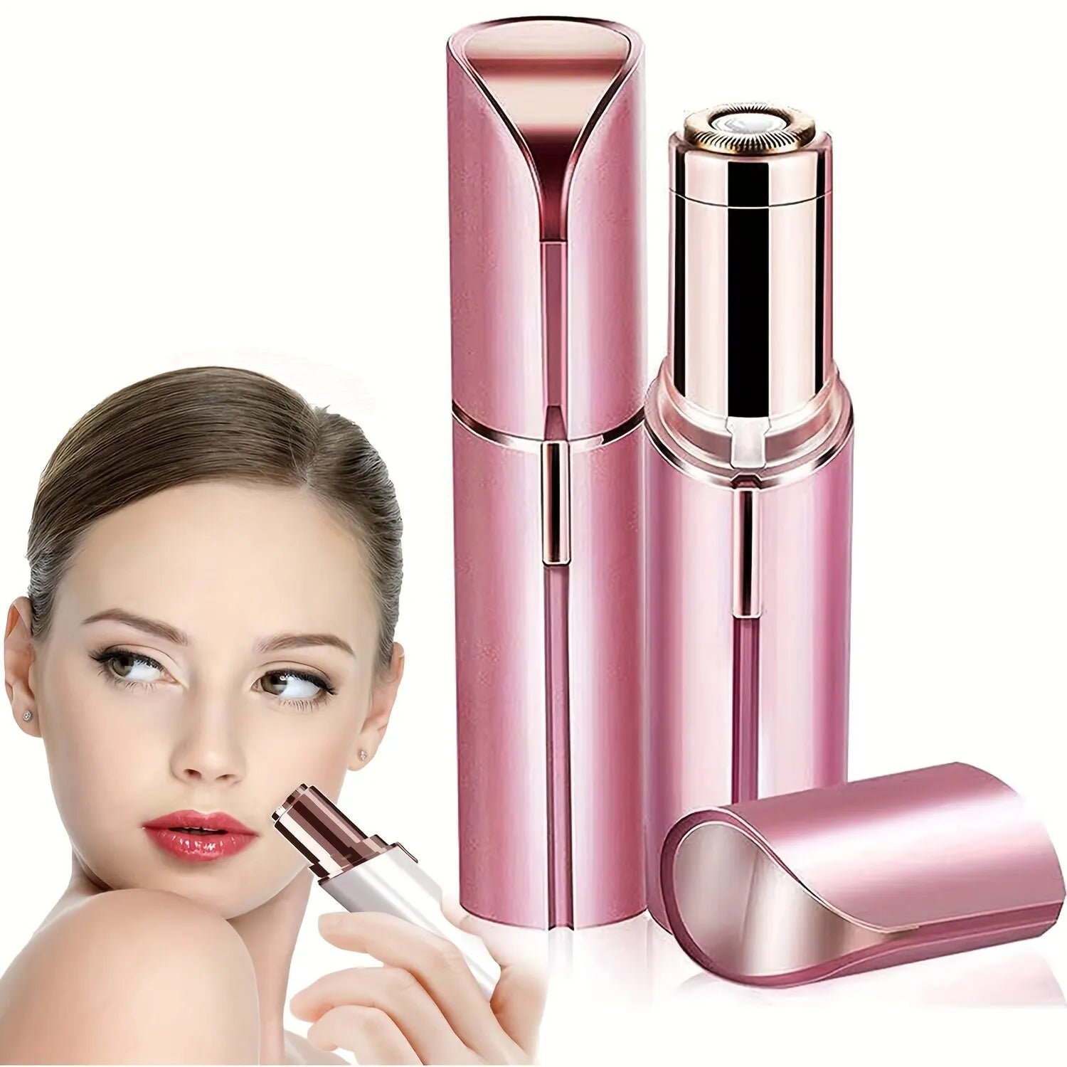 Portable Lipstick Shaped Electric Hair Remover For Women Painless And Effective Facial Hair Removal Home Razor Shaver Tool - La Tienda Bella