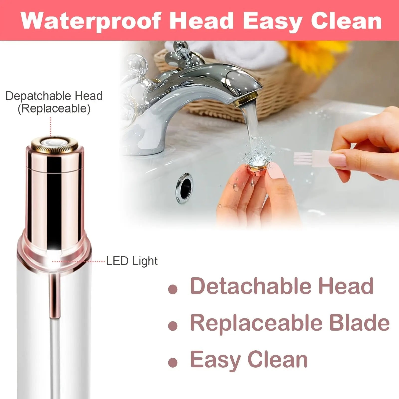 Portable Lipstick Shaped Electric Hair Remover For Women Painless And Effective Facial Hair Removal Home Razor Shaver Tool - La Tienda Bella
