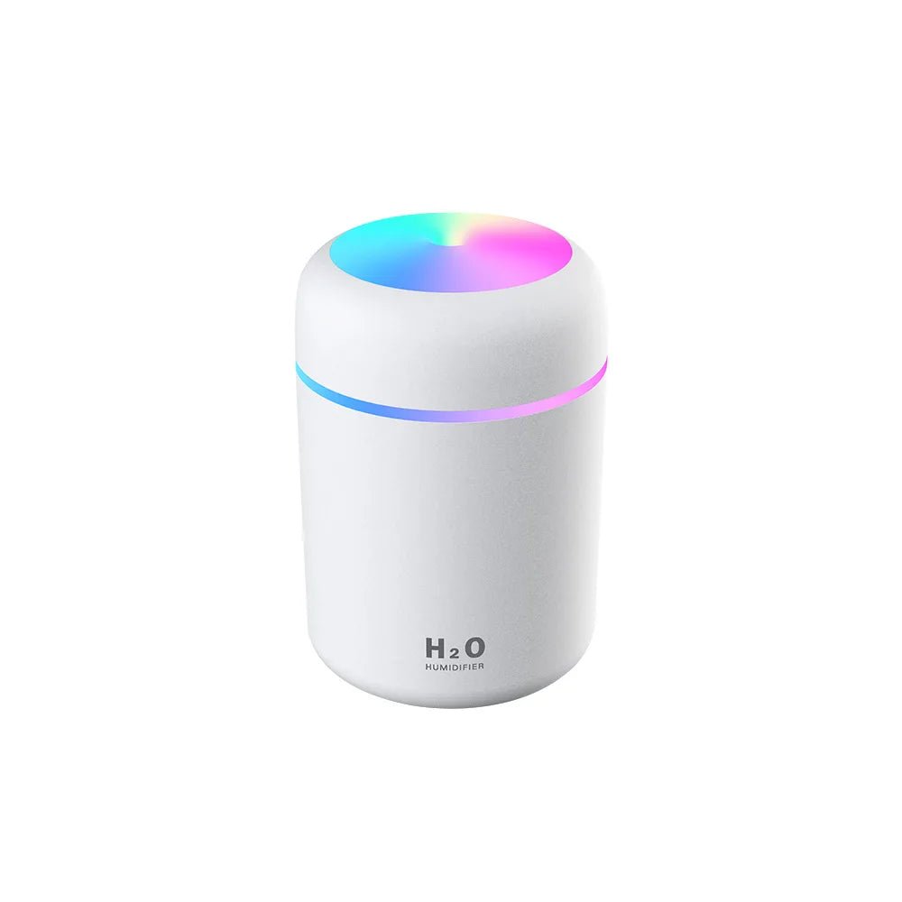 Portable Mini Air Humidifier For Bedroom,Personal Desktop,Car With Colorful Mood Lighting 2 Mist Modes And Auto Shut - Off - La Tienda Bella