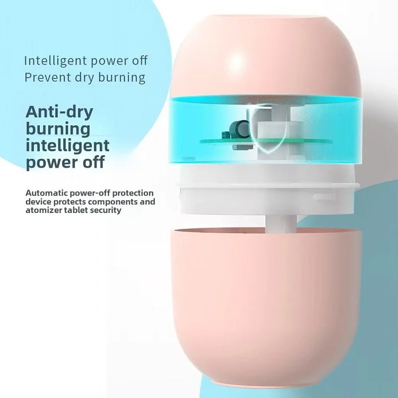 Portable Mini Humidifier USB Car Scent Air Humidifiers Silent Moisturizing Mist Maker Humidifier With Auto Shut - Off 2 Mist Modes - La Tienda Bella