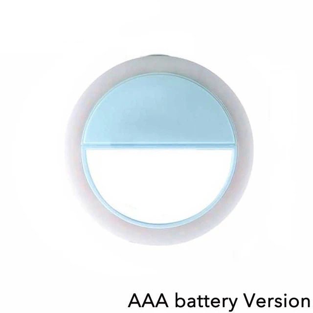 Portable Selfie Fill Light Ring Cell Phone Live Broadcast Video Photography Luminous Ring Adjustable Brightness LED Selfie Lamp - La Tienda Bella