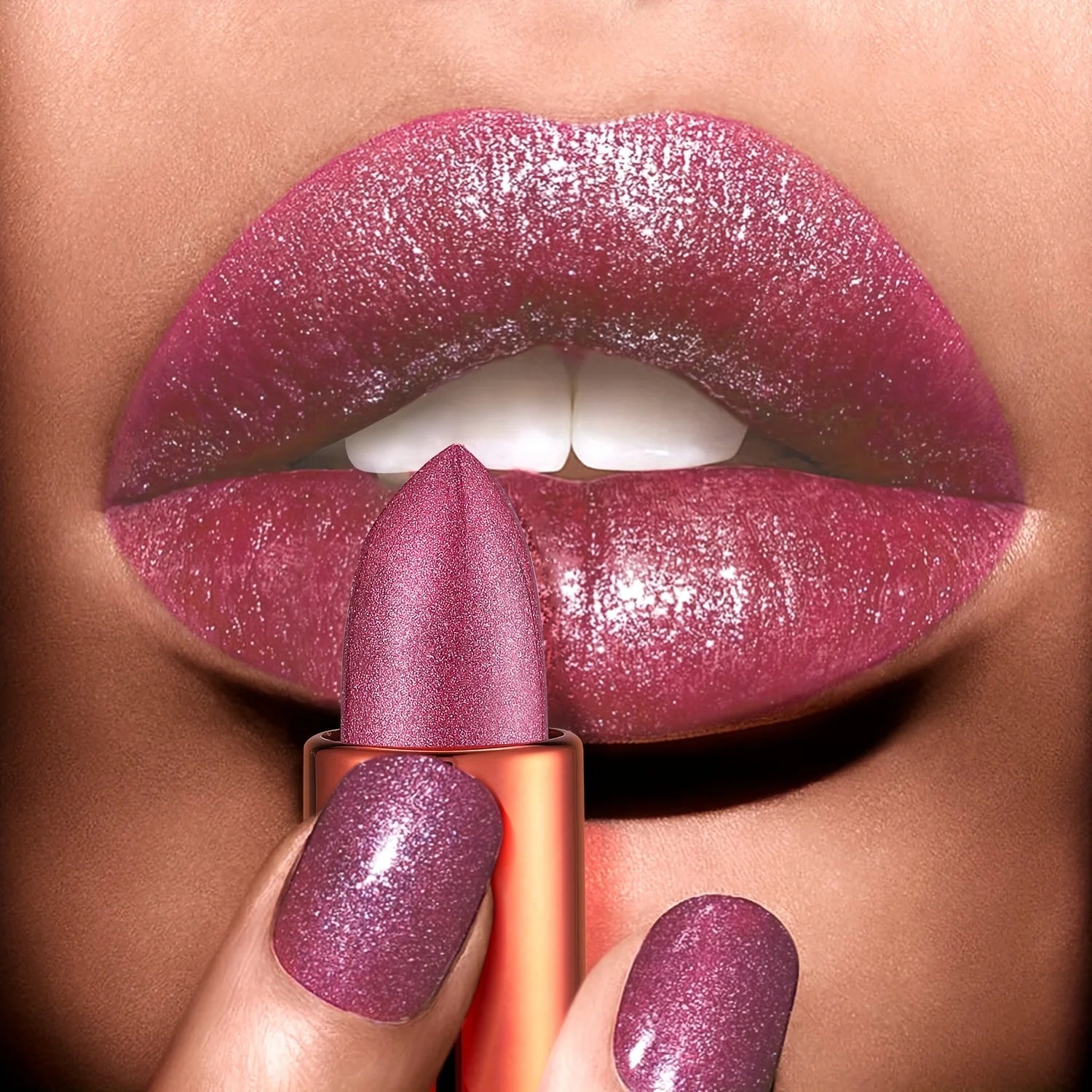 Poudre Lumière Rose “Rose Smoke” – Fini Brillant & Waterproof - La Tienda Bella