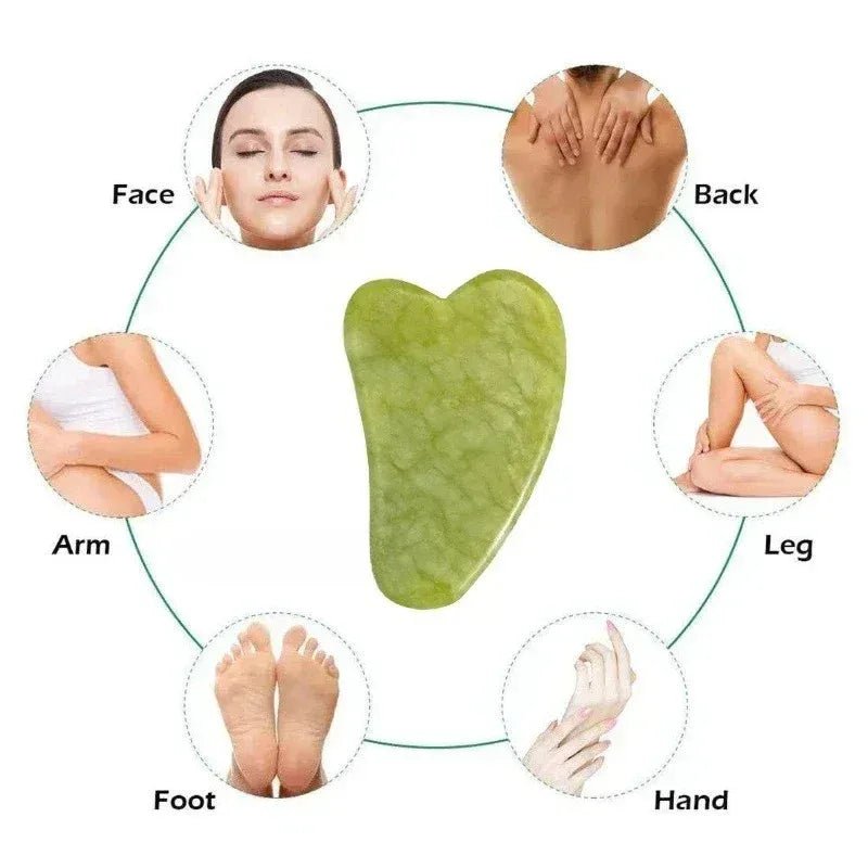 Rouleau de Jade Naturel - Massage Facial Anti - Rides et Lifting - La Tienda Bella