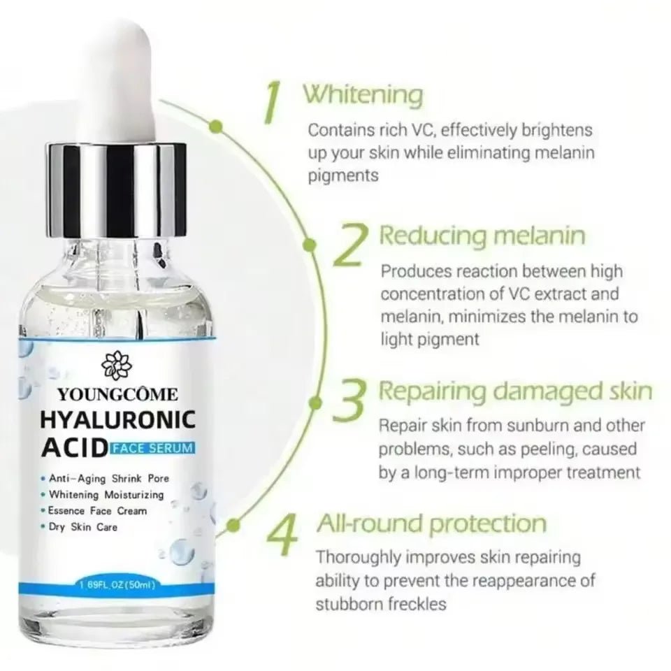 Sérum Éclaircissant à l’Acide Hyaluronique – Teint Unifié & Hydraté - La Tienda Bella