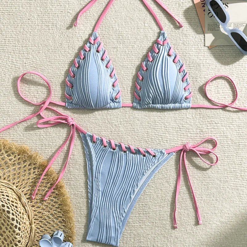 Sexy Bikinis 2025 Women's Swimwear Female Swimsuit For Swimming Wear Bathing Suits Brazilian - La Tienda Bella