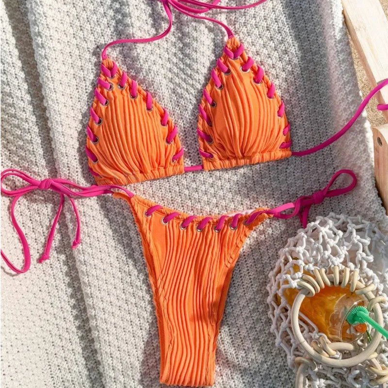 Sexy Bikinis 2025 Women's Swimwear Female Swimsuit For Swimming Wear Bathing Suits Brazilian - La Tienda Bella