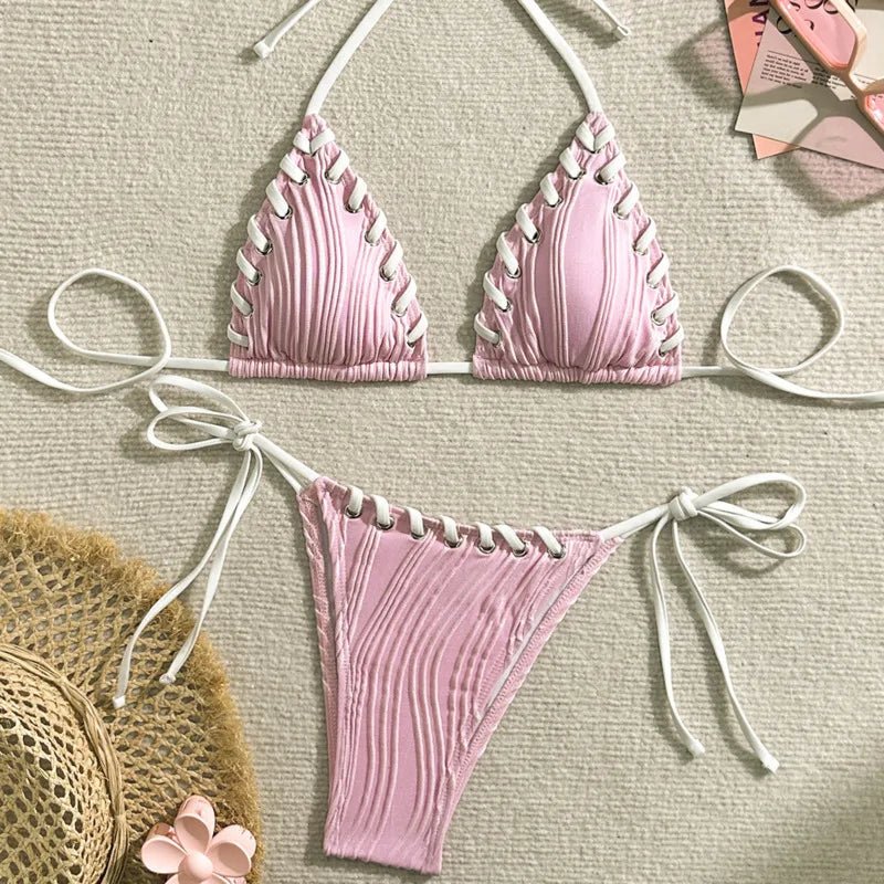 Sexy Bikinis 2025 Women's Swimwear Female Swimsuit For Swimming Wear Bathing Suits Brazilian - La Tienda Bella
