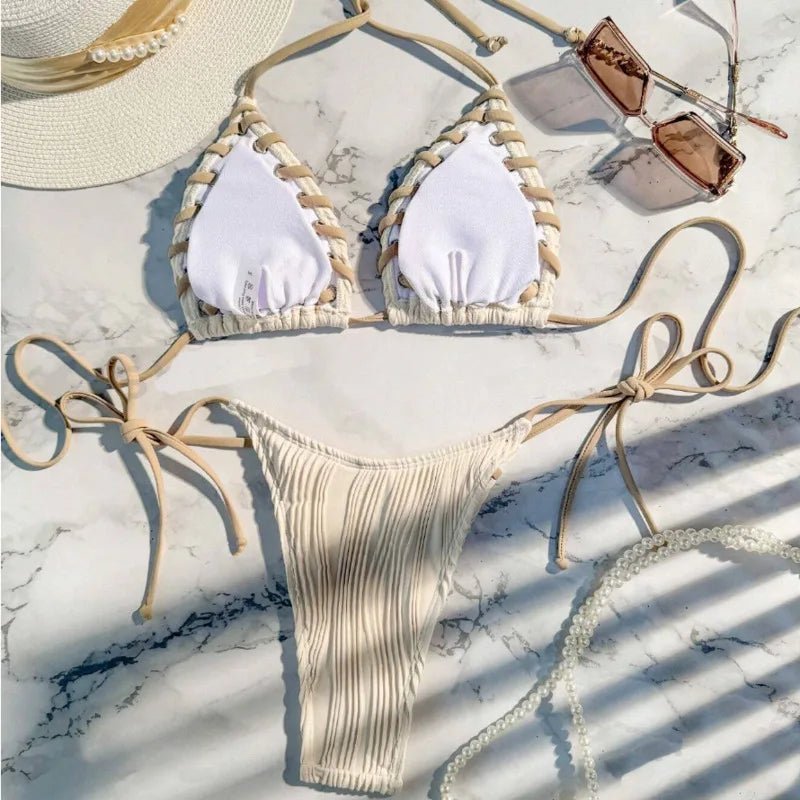 Sexy Bikinis 2025 Women's Swimwear Female Swimsuit For Swimming Wear Bathing Suits Brazilian - La Tienda Bella
