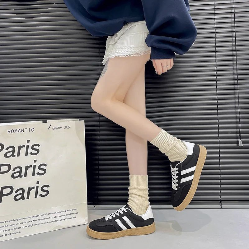 Shoes Woman Trend Casual Sneakers Comfortable Lace Up Flats Tennis Breathable Walking Jogging Zapatillas De Mujer designer shoes - La Tienda Bella