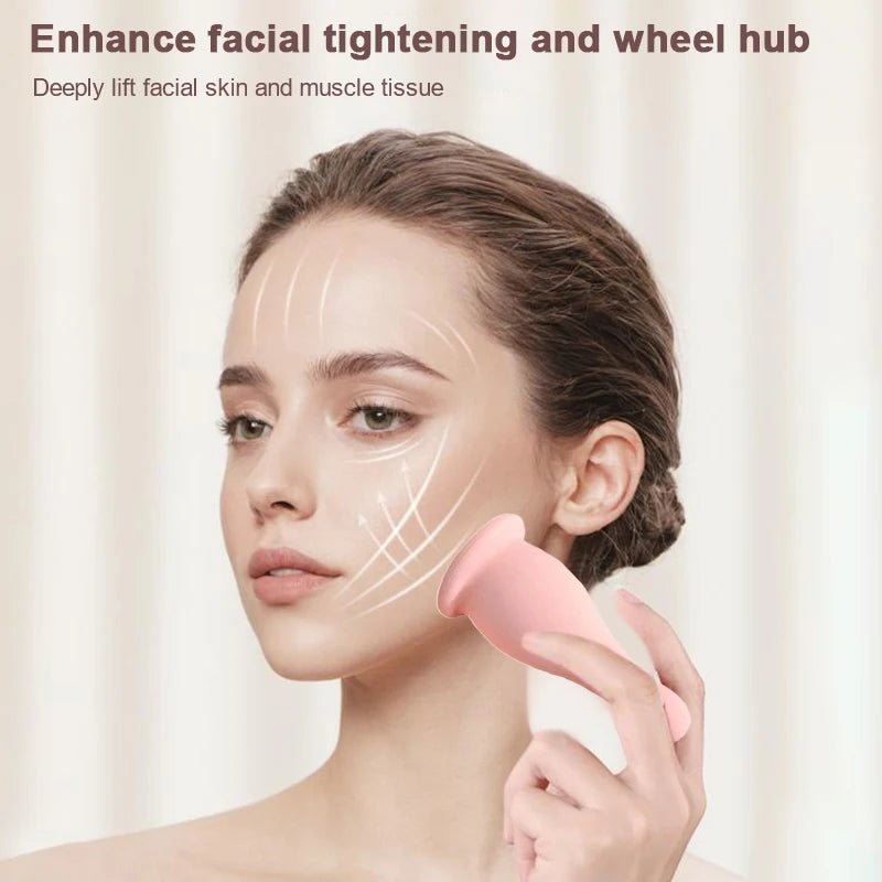 Silicone Vacuum Cupping Massage Jars Anti Cellulite Massage Facial Suction Cups Face Neck Lift Skin Scraping Guasha Anti Wrinkle - La Tienda Bella